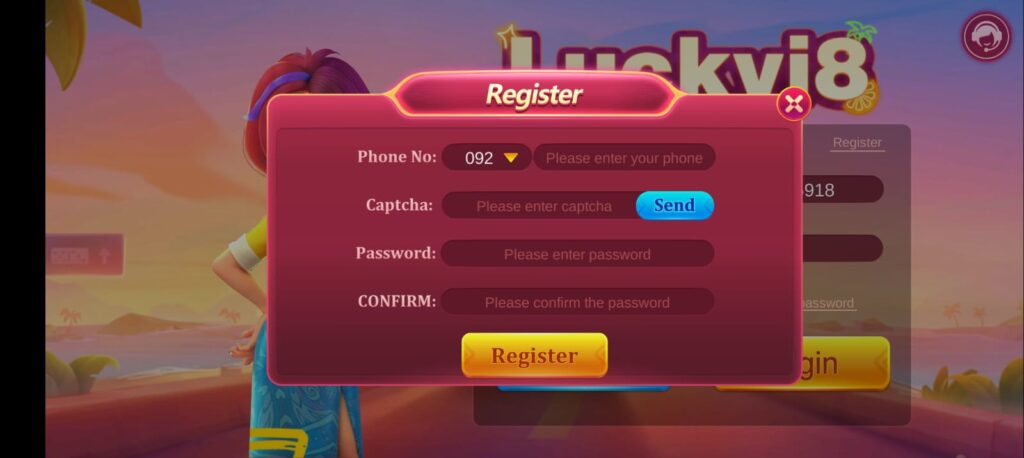 Lucky-i8-Register-Account